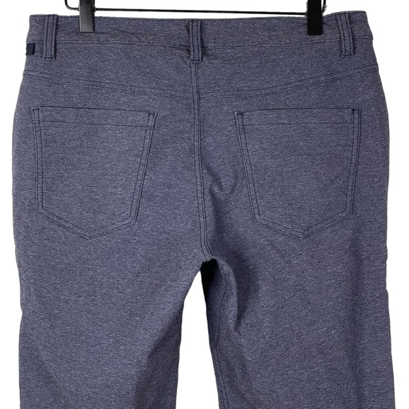 Lululemon ABC Pants Mens 32x32 Slim Tech Canvas Heathered Navy Performance - Picture 5 of 8